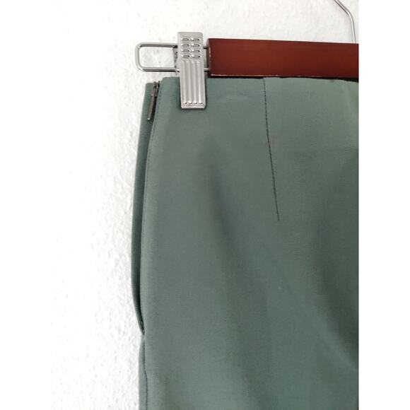COS Green Pull On Ankle Cropped Riding Pants Leggings Stretchy Size 2 - Picture 7 of 10